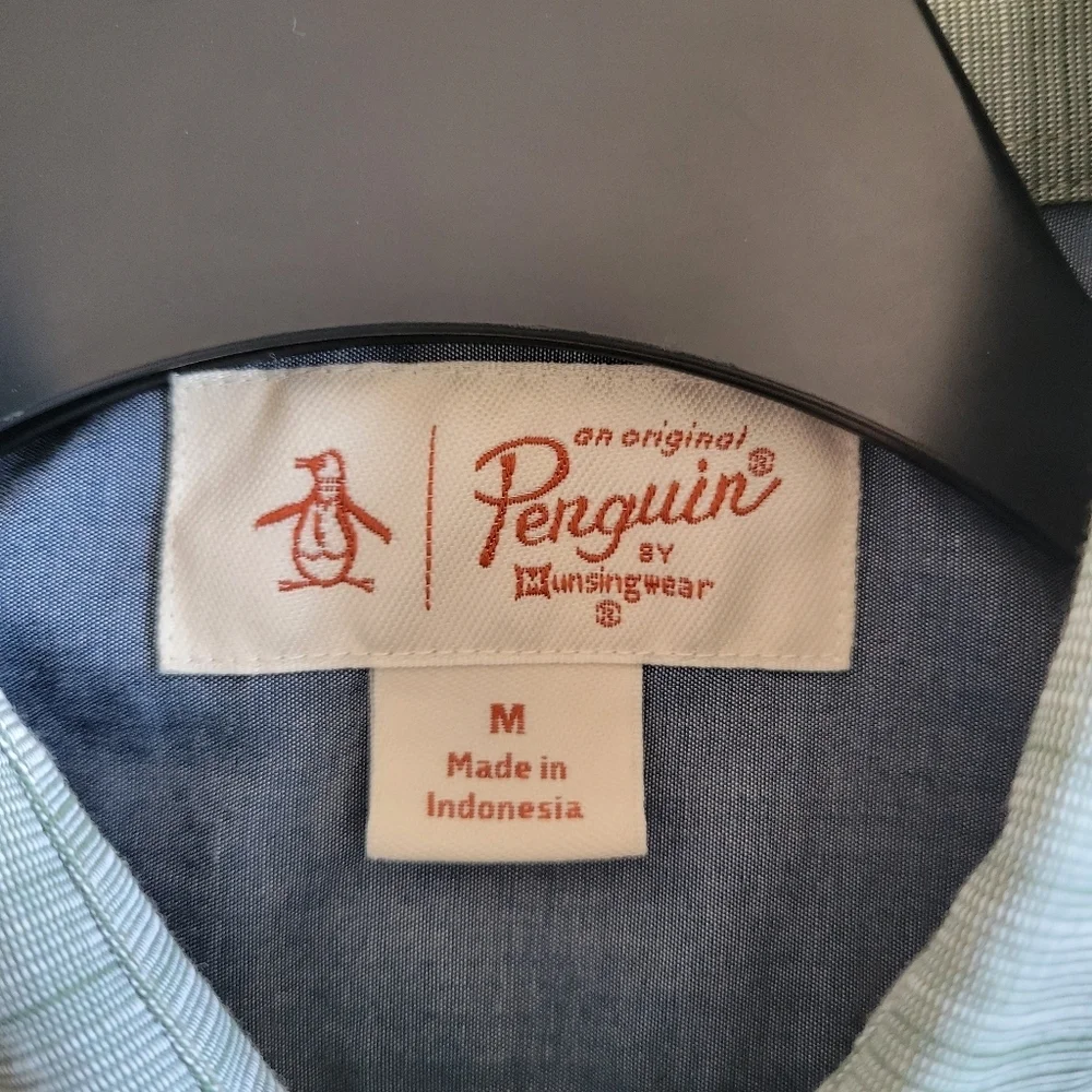 Penguin Green Button-Down Shirt.